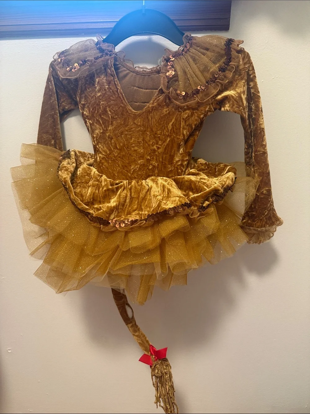 Revolution Gold Velvet Tulle Tutu Costume